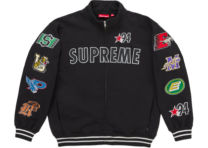 Supreme Mascots Zip Up Sweatshirt Black - authentic Supreme apparel