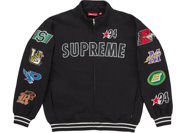 Supreme Mascots Zip Up Sweatshirt Black