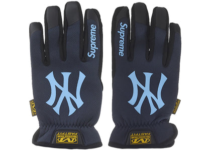 Supreme Mechanix FastFit MLB Teams Gloves Navy - authentic Supreme product