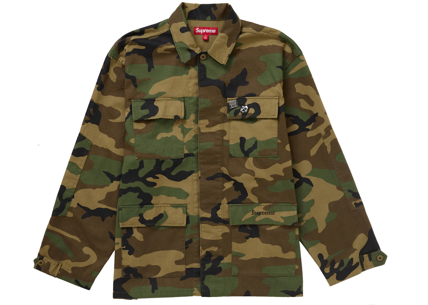 Supreme Melvins BDU Jacket Woodland Camo - vue secondaire B
