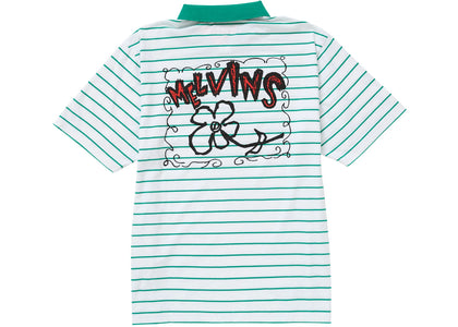 Supreme Melvins Stripe S S Polo White - authentic Supreme product