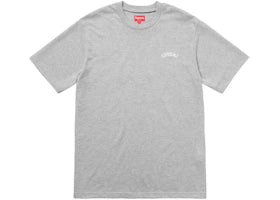 Supreme Mesh Arc Logo Tee Heather Grey