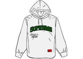 Supreme Mesh Hooded L/S Baseball Jersey White - vue 360