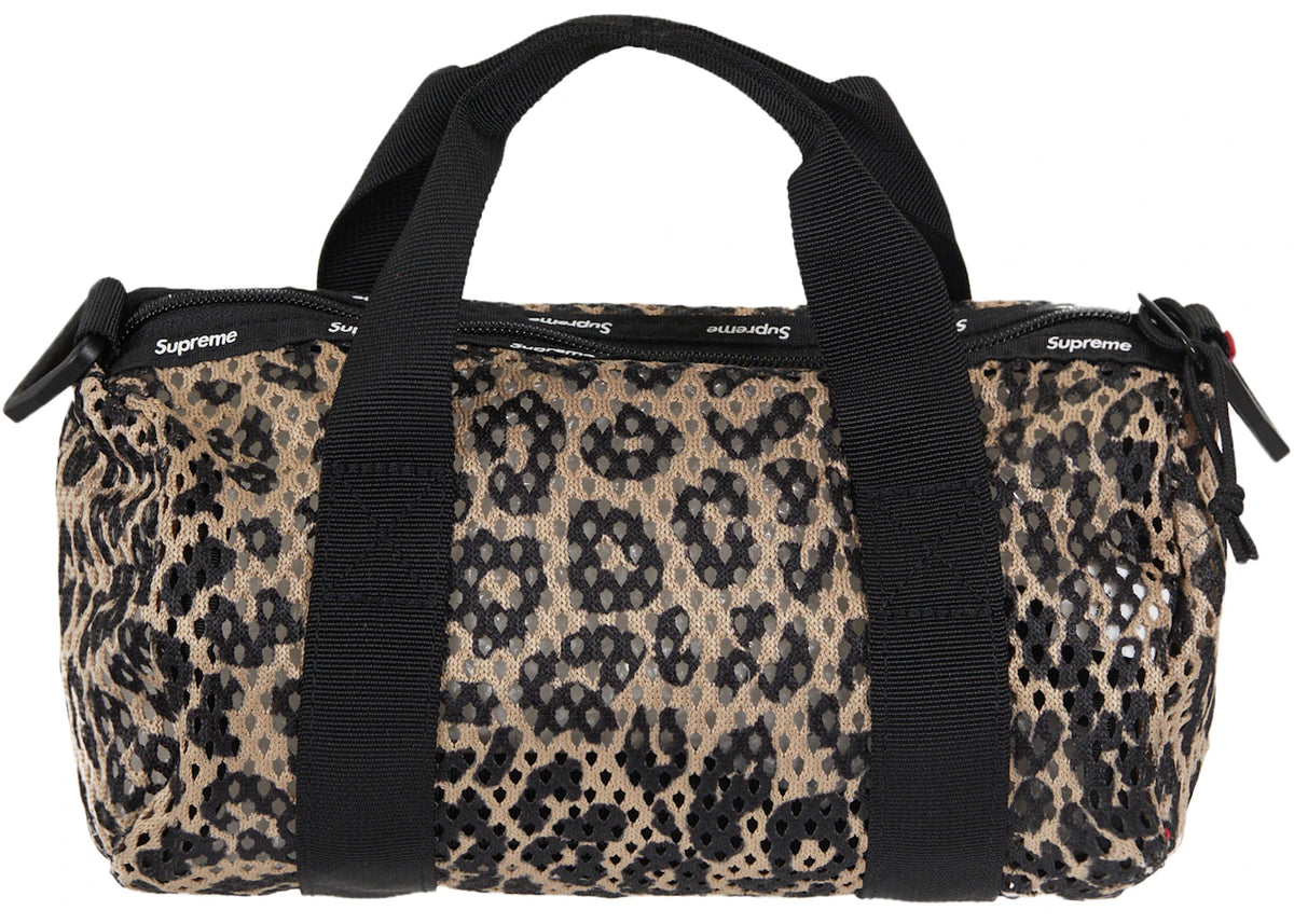 Supreme Mesh Mini Duffle Bag Leopard - vue secondaire B