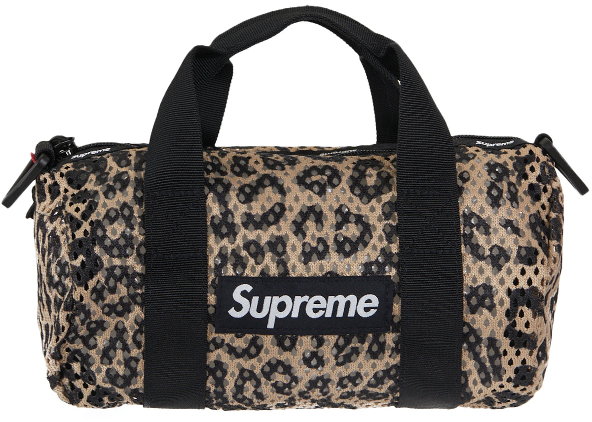 Supreme Mesh Mini Duffle Bag Leopard - vue 360