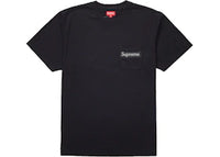 Supreme Mesh Stripe Pocket Tee Black
