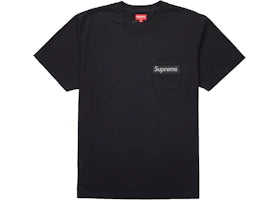 Supreme Mesh Stripe Pocket Tee Black