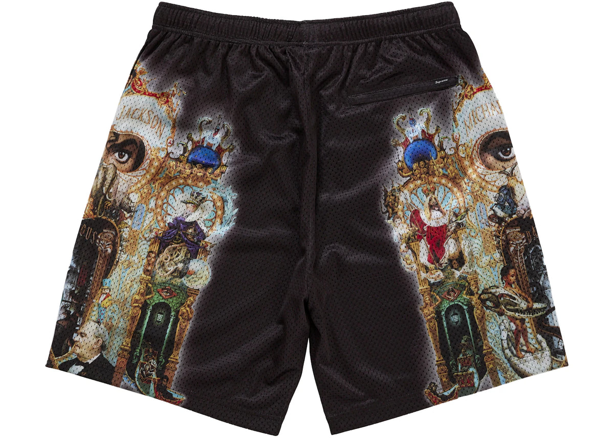 Supreme Michael Jackson Dangerous Mesh Short Black - vue secondaire B