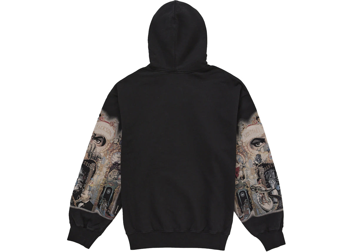 Supreme Michael Jackson Dangerous Zip Up Hooded Sweatshirt Black - vue secondaire B