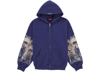 Supreme Michael Jackson Dangerous Zip Up Hooded Sweatshirt Washed Navy