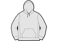 Supreme Micro Logo Hooded Sweatshirt Ash Grey