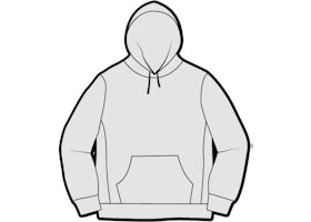 Supreme Micro Logo Hooded Sweatshirt Ash Grey