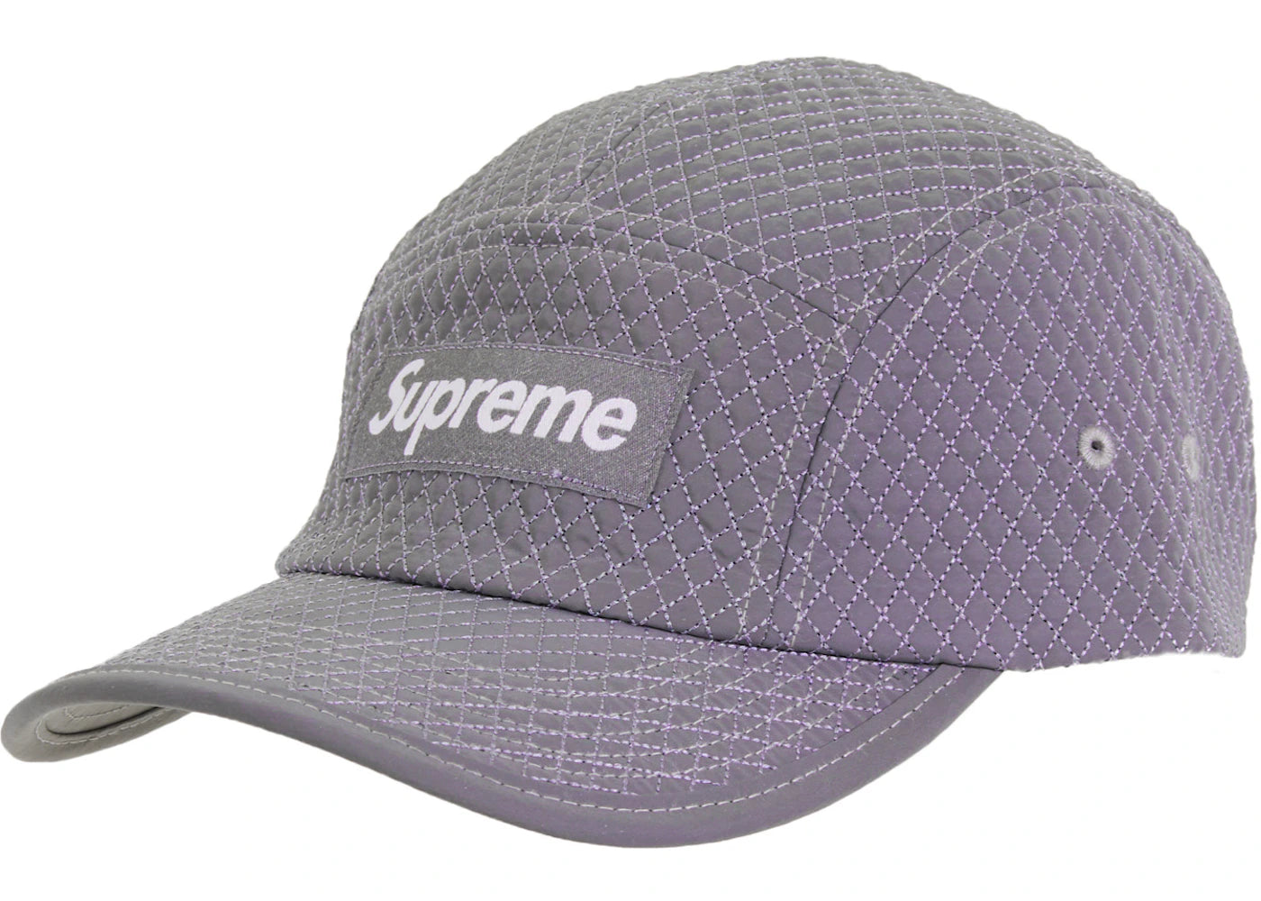Supreme Micro Quilted Camp Cap Reflective - vue 360