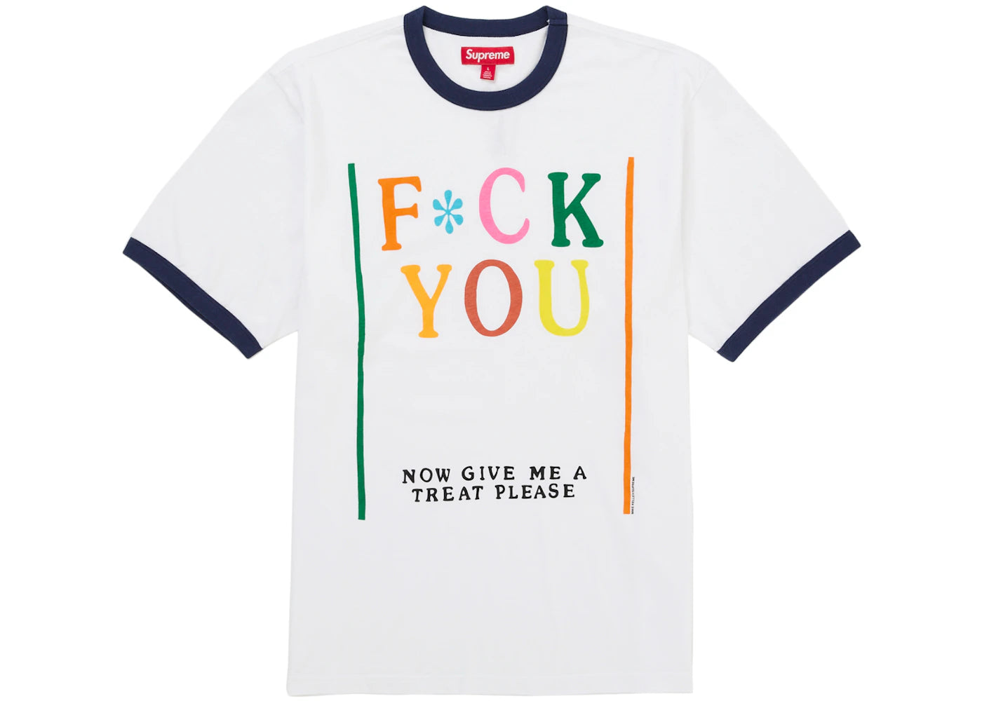 Supreme Mike Kelley Ringer Tee White - vue 360