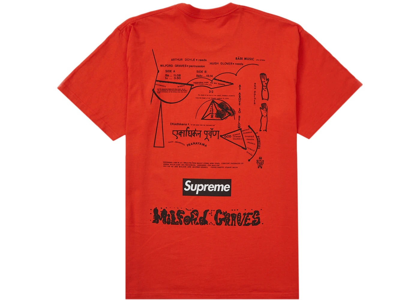 Supreme Milford Graves Tee Tomato - vue secondaire B