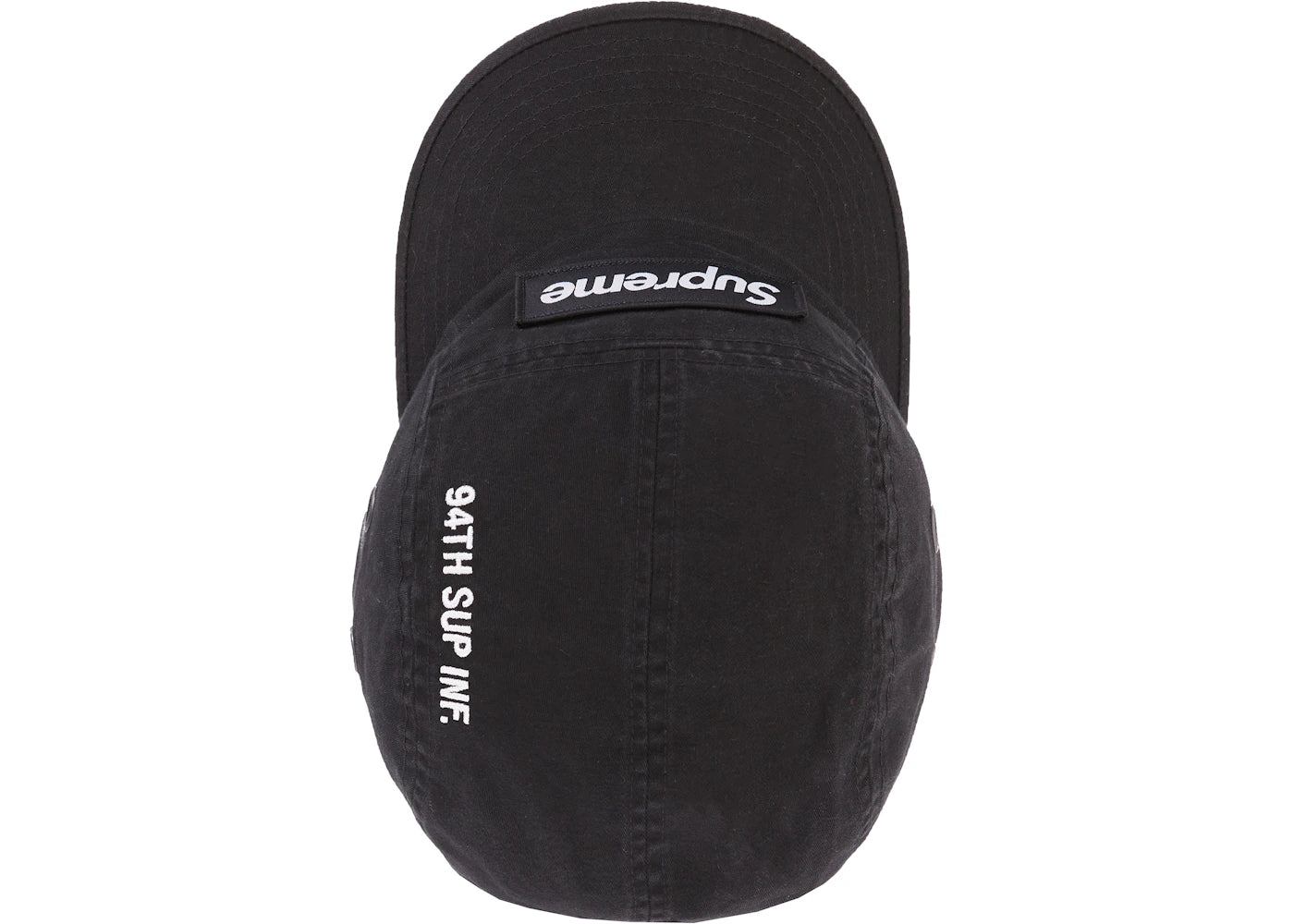 Supreme Military Camp Cap Cap (FW21) Black - vue secondaire B