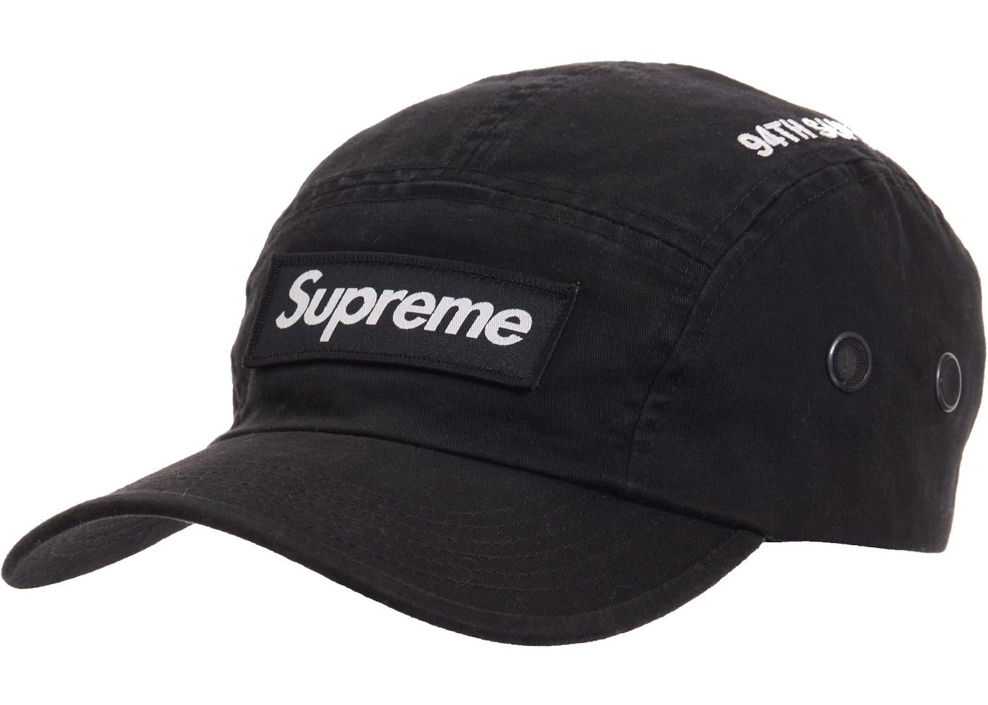 Supreme Military Camp Cap Cap (FW21) Black - vue secondaire A