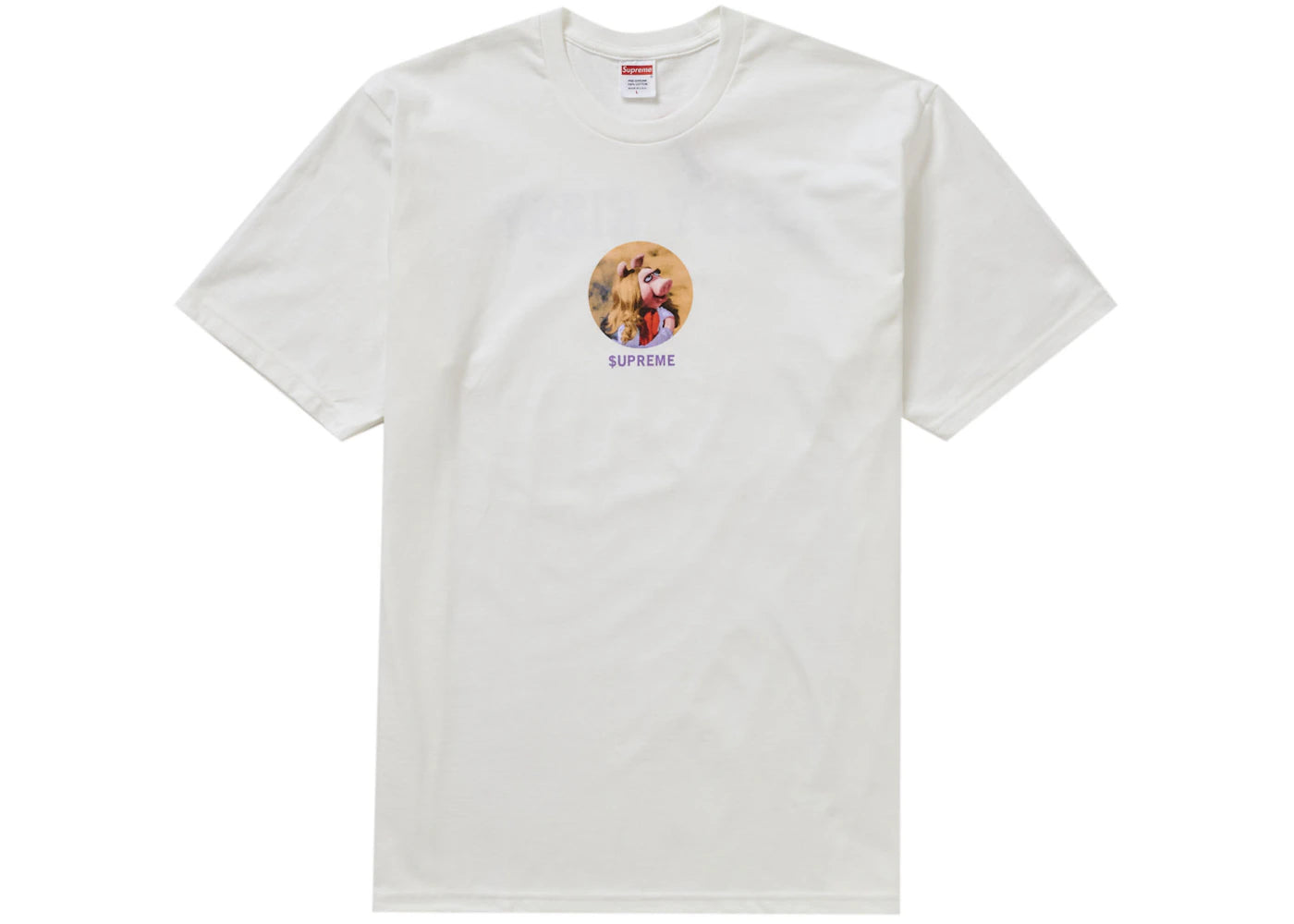 Supreme Miss Piggy Tee White - vue 360