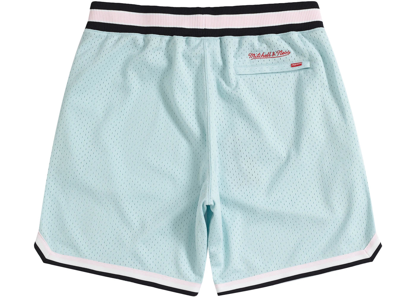 Supreme Mitchell & Ness Basketball Short Light Blue - vue secondaire B
