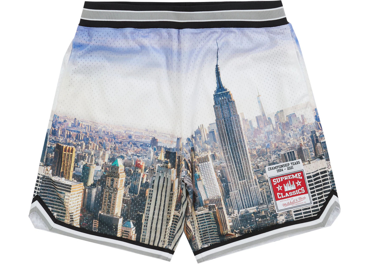Supreme Mitchell & Ness Basketball Short Skyline - vue secondaire A