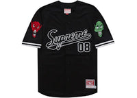 Supreme Mitchell & Ness Downtown Hell Baseball Jersey Black