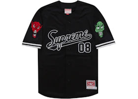 Supreme Mitchell & Ness Downtown Hell Baseball Jersey Black