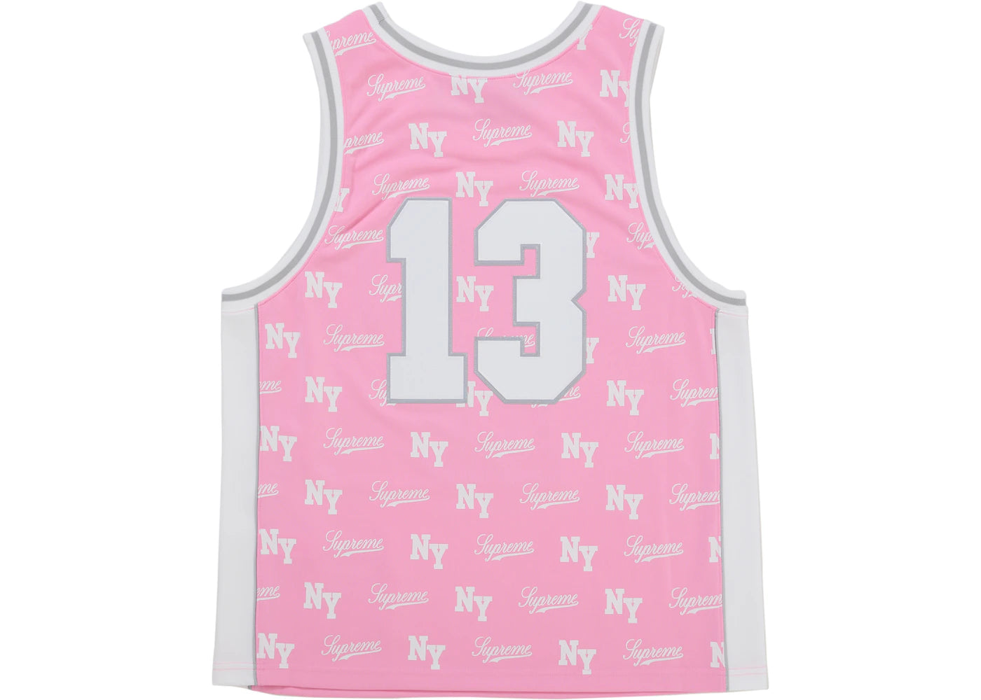 Supreme Mitchell & Ness Monogram Basketball Jersey Pink - vue secondaire B