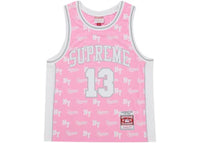 Supreme Mitchell & Ness Monogram Basketball Jersey Pink