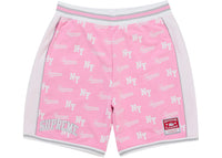 Supreme Mitchell & Ness Monogram Basketball Short Pink