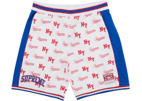 Supreme Mitchell & Ness Monogram Basketball Short White