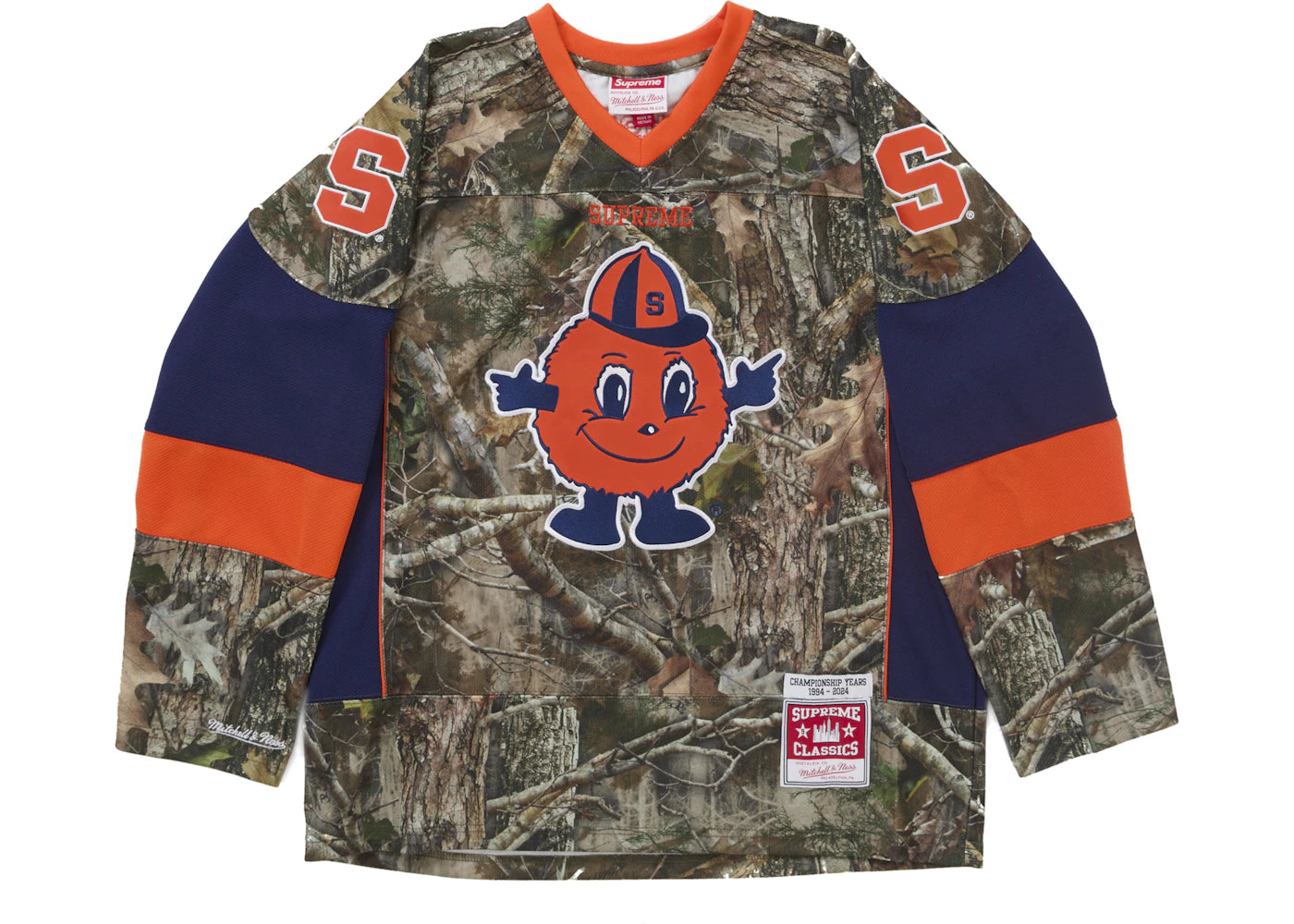 Supreme Mitchell & Ness NCAA Hockey Jersey Woodland Camo - vue secondaire A
