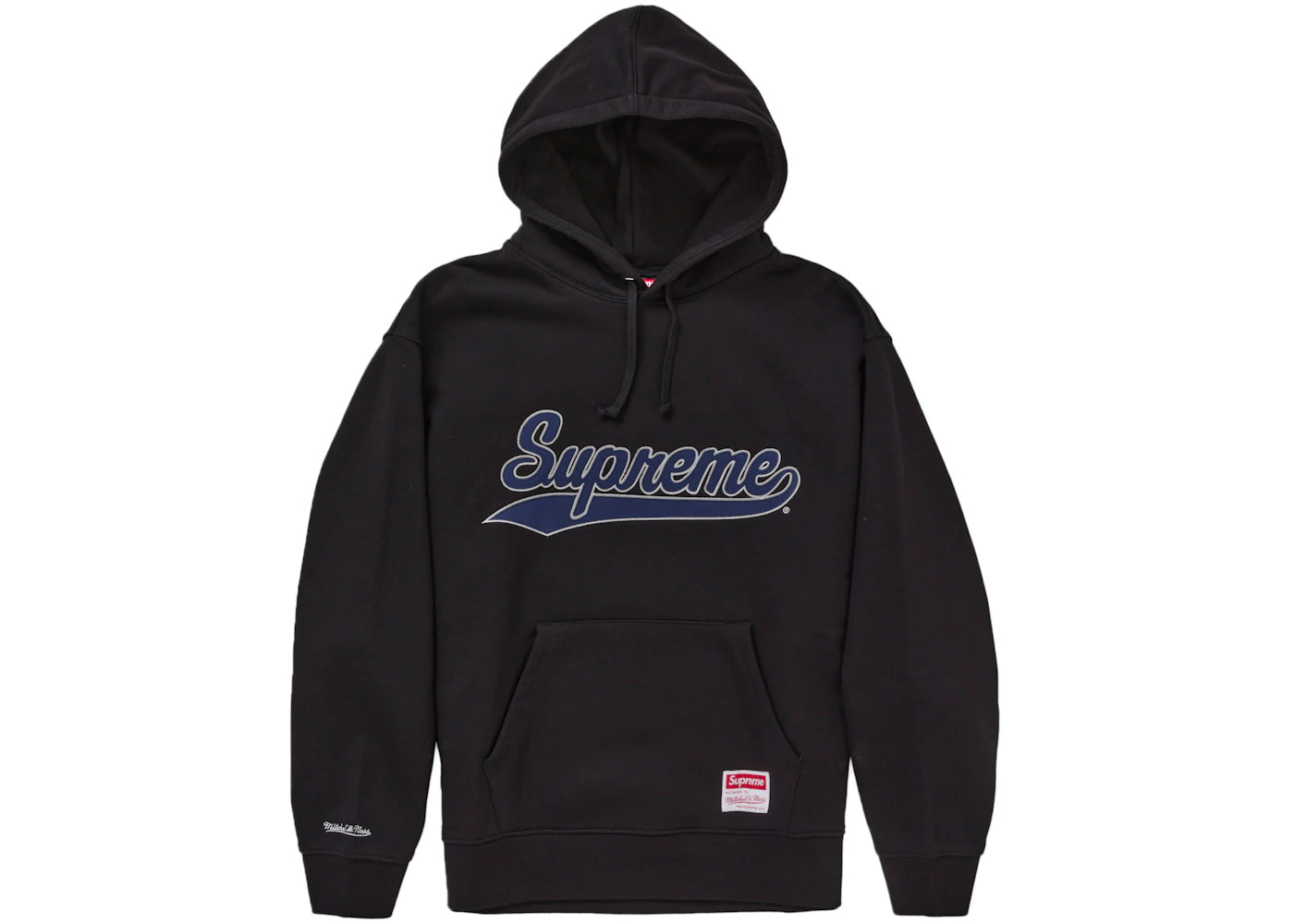 Supreme Mitchell & Ness NCAA Hooded Sweatshirt Black - vue secondaire A