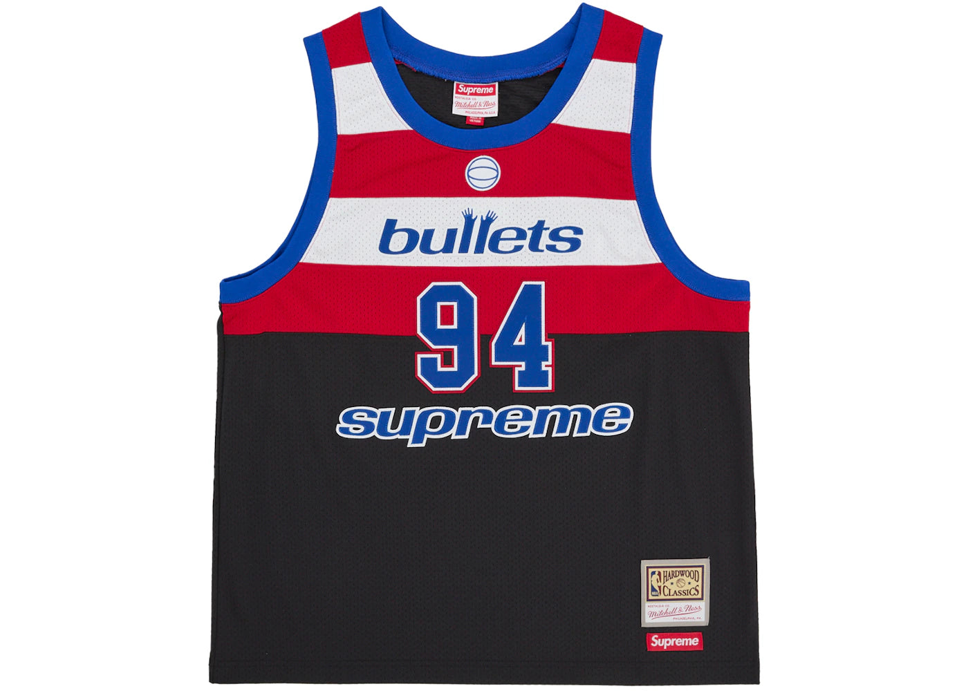 Supreme Mitchell & Ness Teams Basketball Jersey Black - vue secondaire A