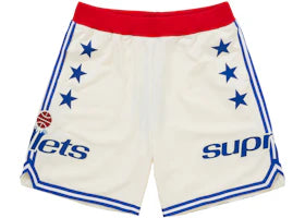 Supreme Mitchell & Ness Teams Basketball Short White - authentic Supreme product