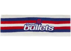 Supreme Mitchell & Ness Teams Headband White - vue 360
