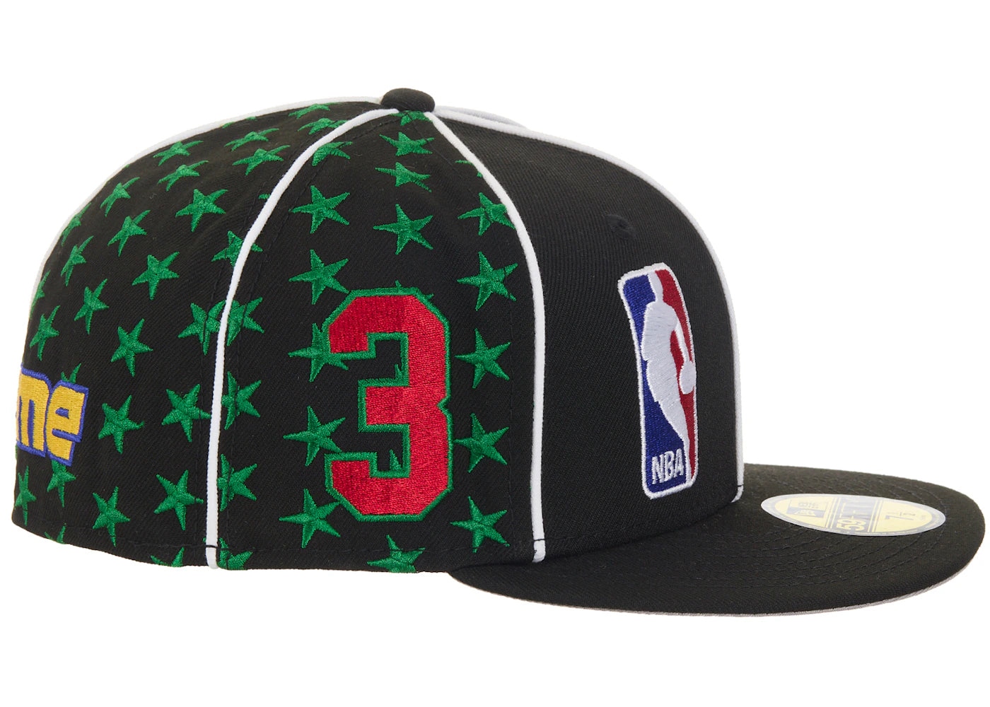 Supreme Mitchell & Ness Teams New Era 59Fifty Fitted Hat Black - vue secondaire A