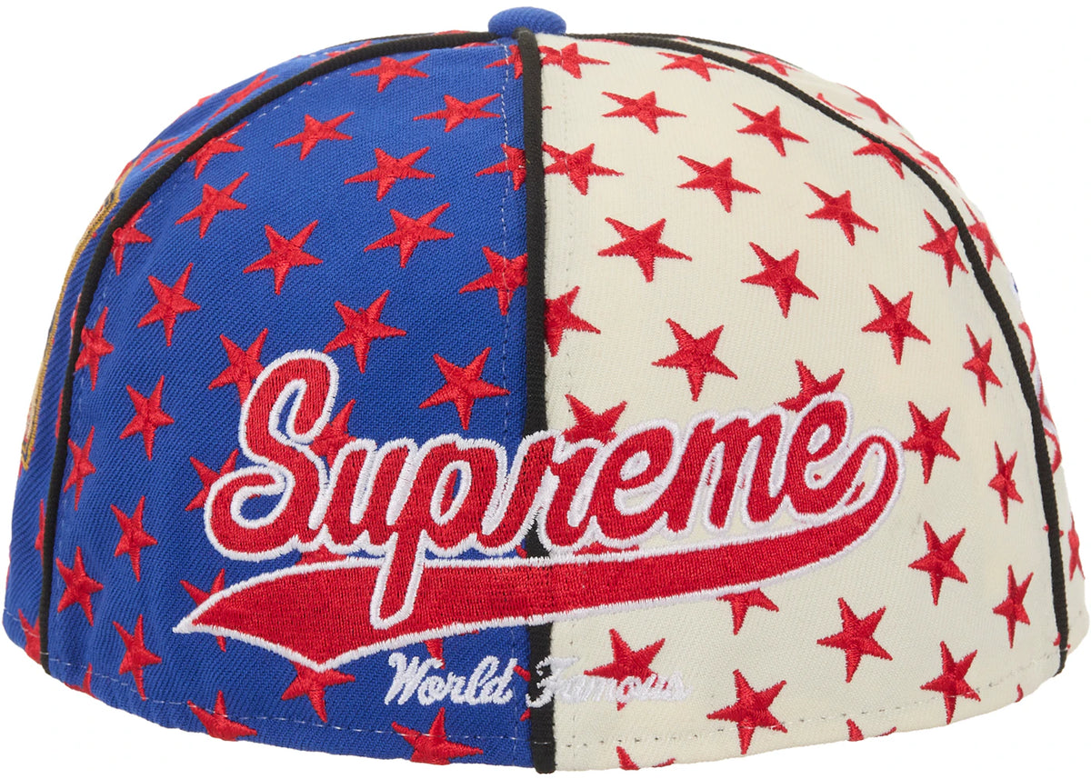 Supreme Mitchell & Ness Teams New Era 59Fifty Fitted Hat Blue - vue secondaire B