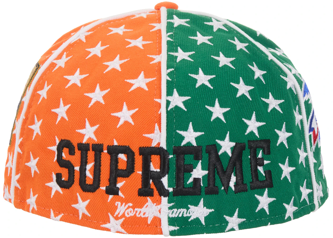 Supreme Mitchell & Ness Teams New Era 59Fifty Fitted Hat Orange - vue secondaire B
