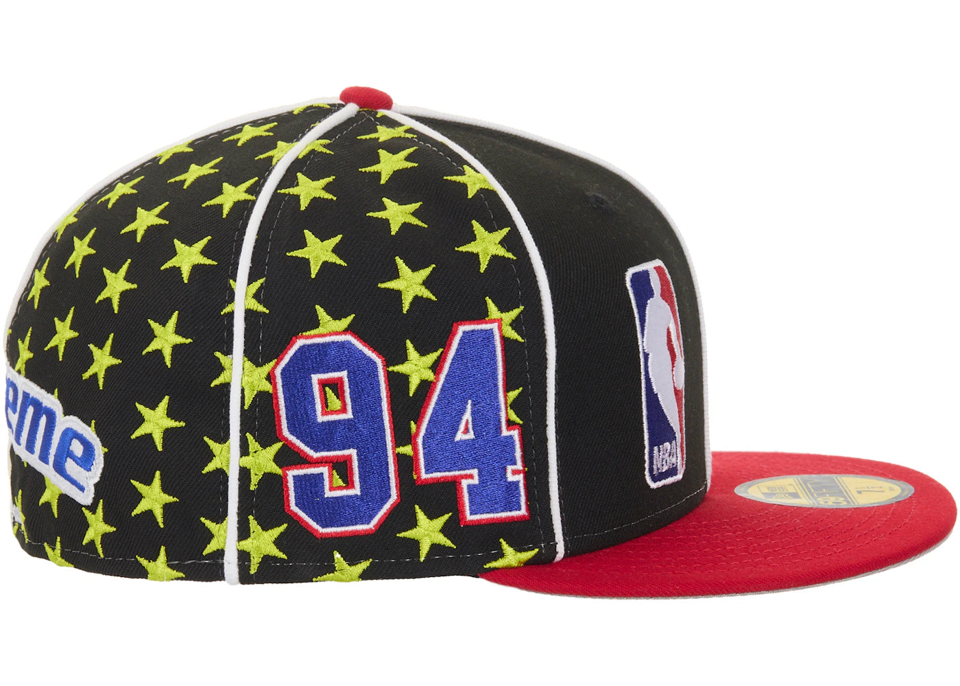 Supreme Mitchell & Ness Teams New Era 59Fifty Fitted Hat Red - vue secondaire A