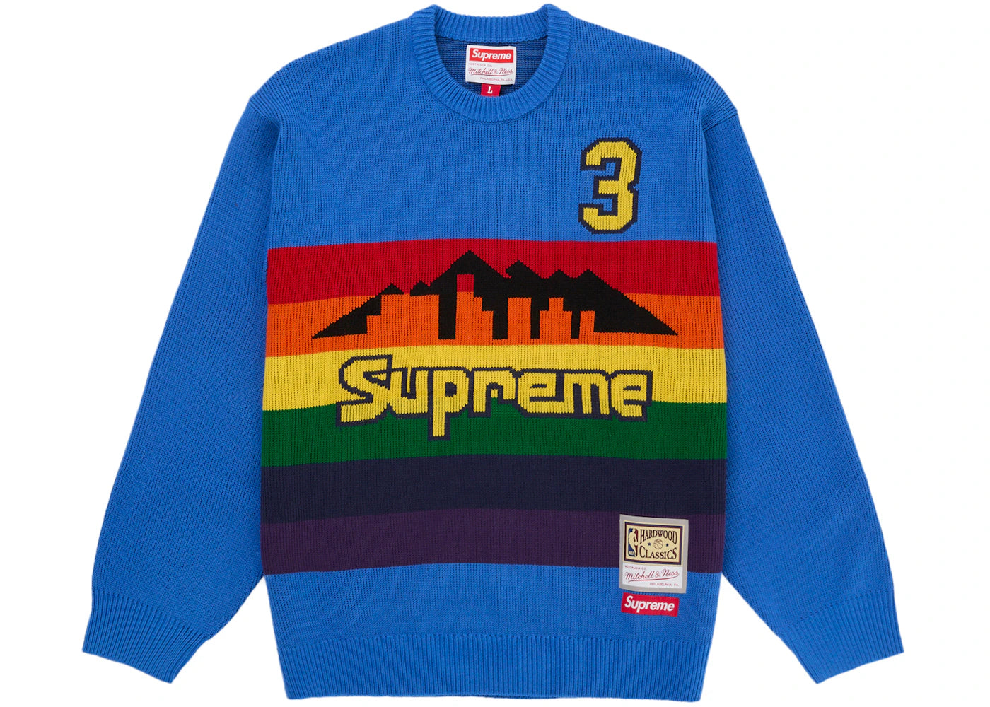 Supreme Mitchell & Ness Teams Sweater Royal - vue secondaire A