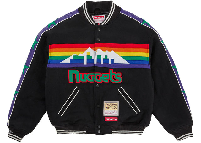 Supreme Mitchell & Ness Teams Varsity Jacket Black