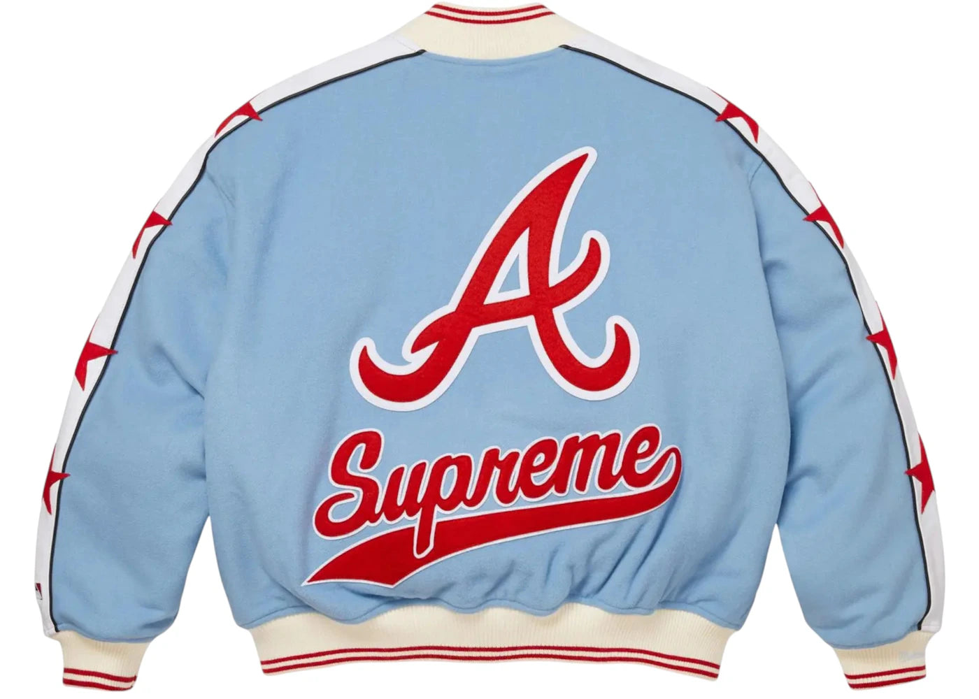 Supreme Mitchell & Ness Teams Varsity Jacket Blue - vue secondaire B
