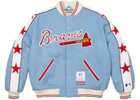 Supreme Mitchell & Ness Teams Varsity Jacket Blue