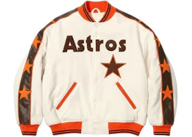 Supreme Mitchell & Ness Teams Varsity Jacket Natural