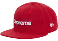 Supreme Mohair Box Logo New Era Red