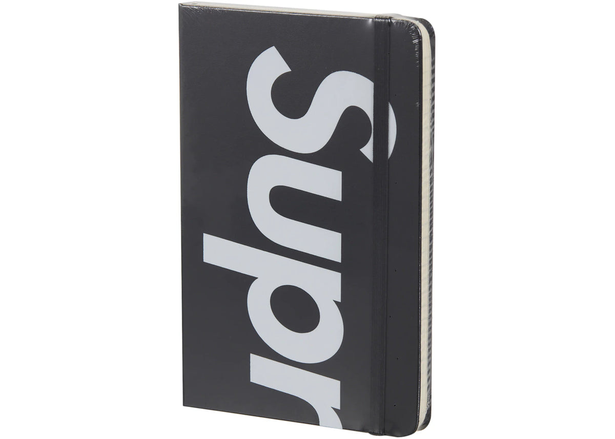 Supreme Moleskin Notebook Large Black - vue 360