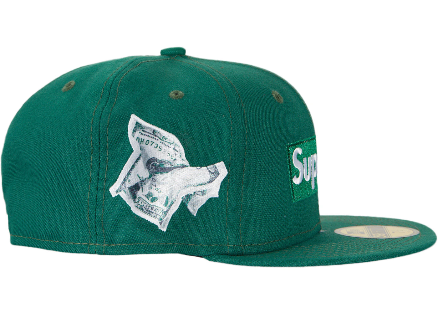 Supreme Money Box Logo New Era Dark Green - vue secondaire B