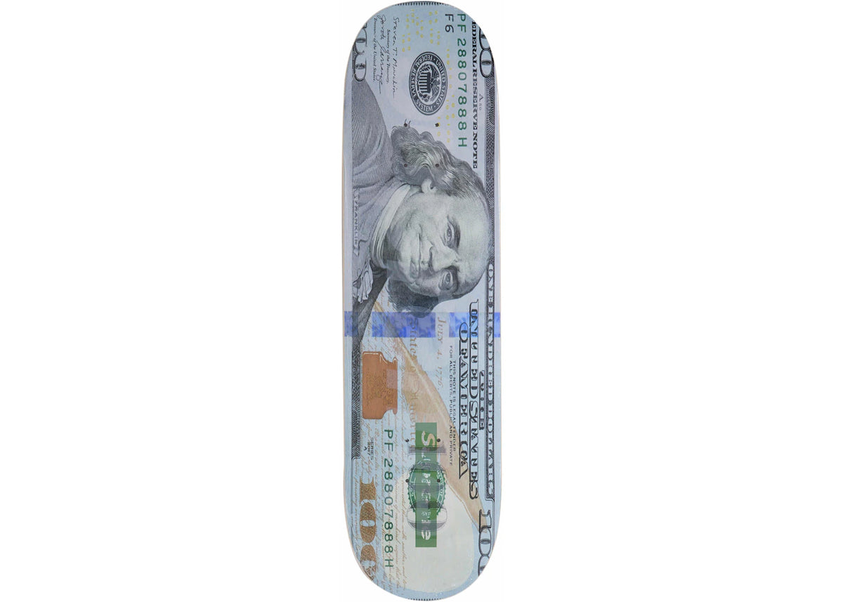Supreme Money Logo Skateboard Deck Multicolor - vue 360