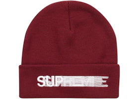 Supreme Motion Logo Beanie (SS23) Burgundy