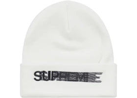 Supreme Motion Logo Beanie (SS23) White - vue 360